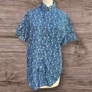 Robert Graham Modern Americana Men's Classic Fit M Short Sleeve Shirt